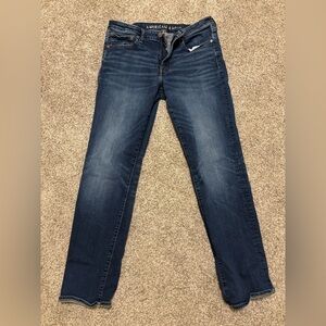 American Eagle Outfitters Dark Blue Straight Jeans